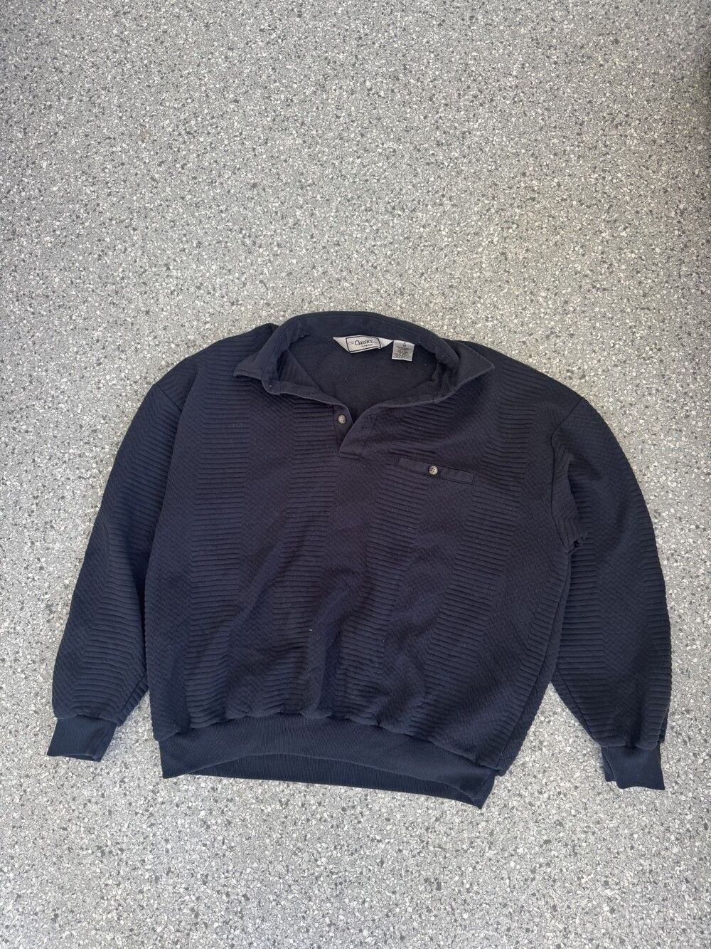 Classics Palmland Black Pullover Long Sleeve size XL